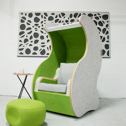 Slade PET acoustical felt chair covering by frasch