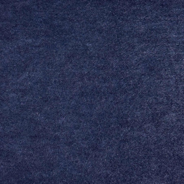 Close-Up Image of Dark Blue Felt Fabric Texture
