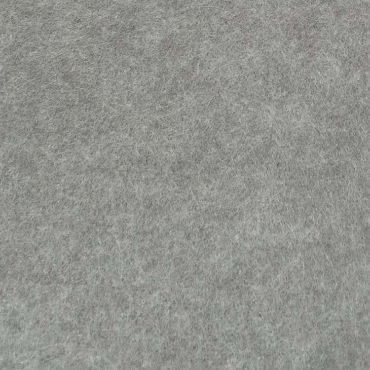 Close-up View of a Grey Felt Texture, Smooth and Uniform
